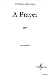 A Prayer SSAB choral sheet music cover